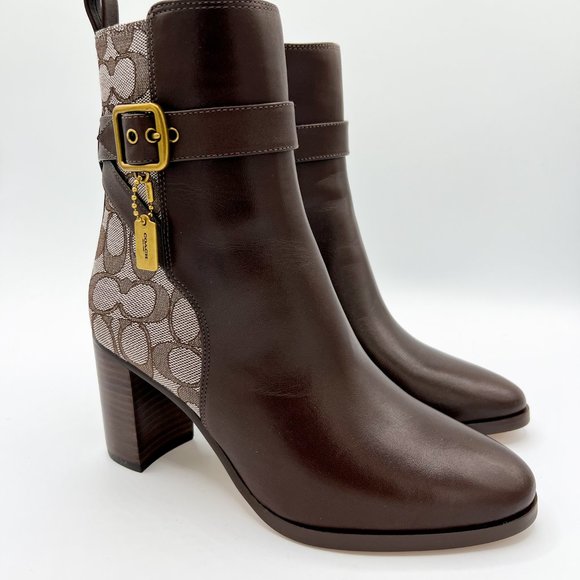 COACH Olivia Signature Jacquard Ankle Booties - Picture 3 of 13
